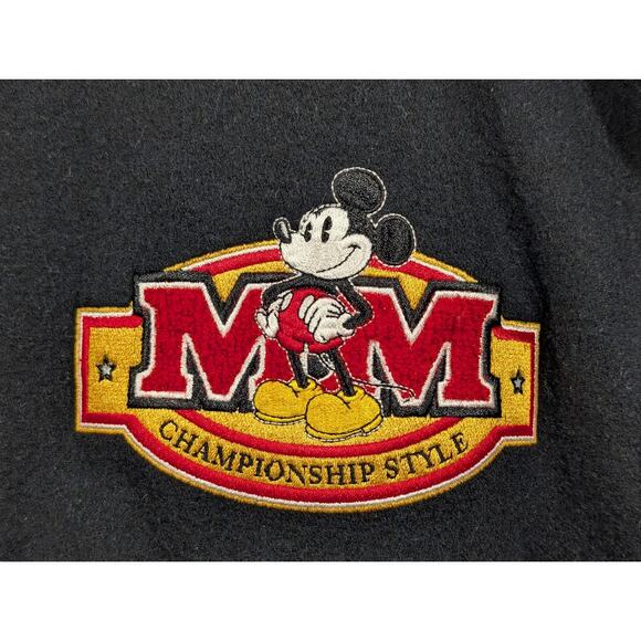 Vintage Disneyland Mickey Championship Style Wool Blend Varsity Jacket Sz Small - Picture 3 of 10